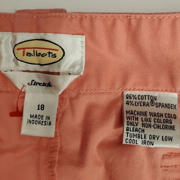 Talbots Womens Pink Salmon Skirt 18 - Picture 9 of 10